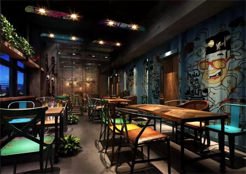北京8000M烤鱼户外运动主题中餐厅设计方案