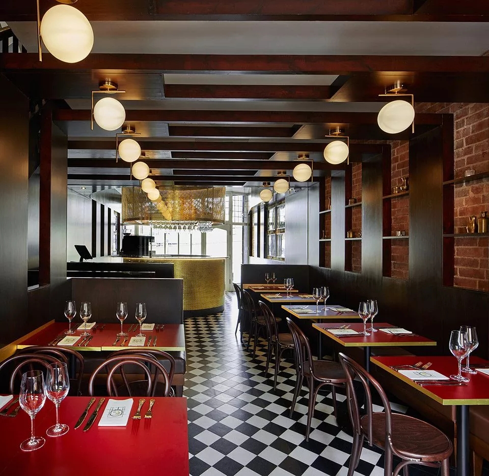 餐饮设计丨法式酒馆与现代餐厅的融合——Coco Retro餐厅